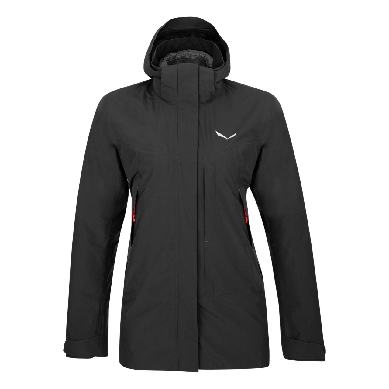 Chaqueta Hardshell Mujer Chile - Salewa Stelvio Gore-Tex® Convertible - Negras - UBOX-81032